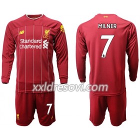 Liverpool Milner 7 Domaći Dječji Komplet Dresovi za Nogomet 2019-2020 Dugim Rukavima (+ kratke hlače)